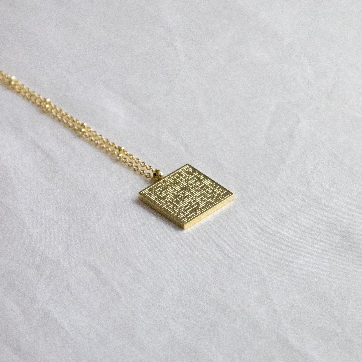 Ayatul Kursi Geometric Necklace